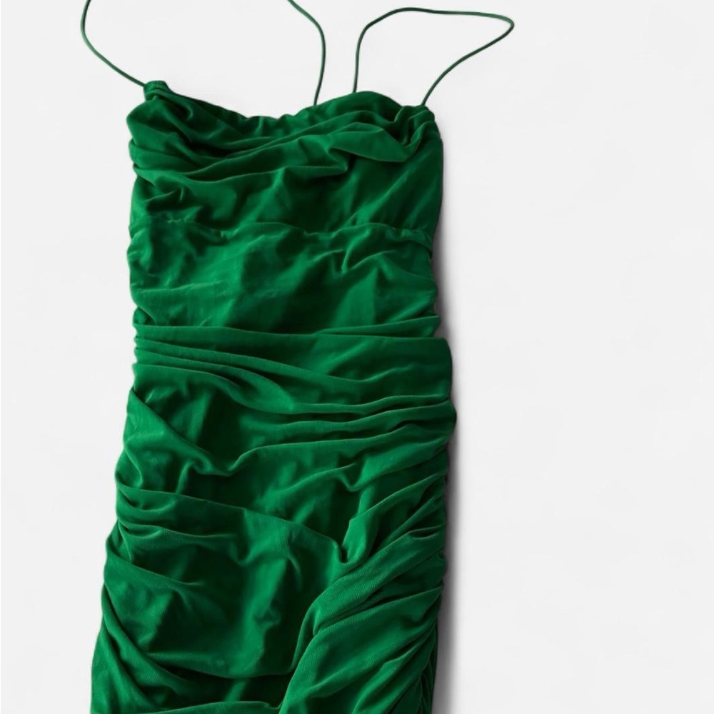 Princess Polly Vibrant Green Gathered Dress